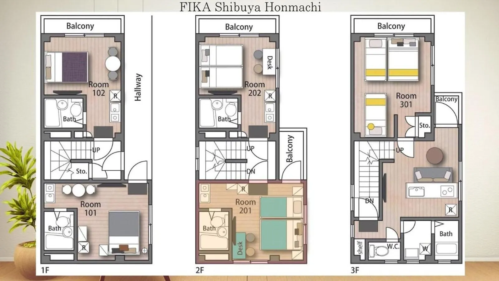 Fika Shibuya Honmachi 201 Apartment Tokyo